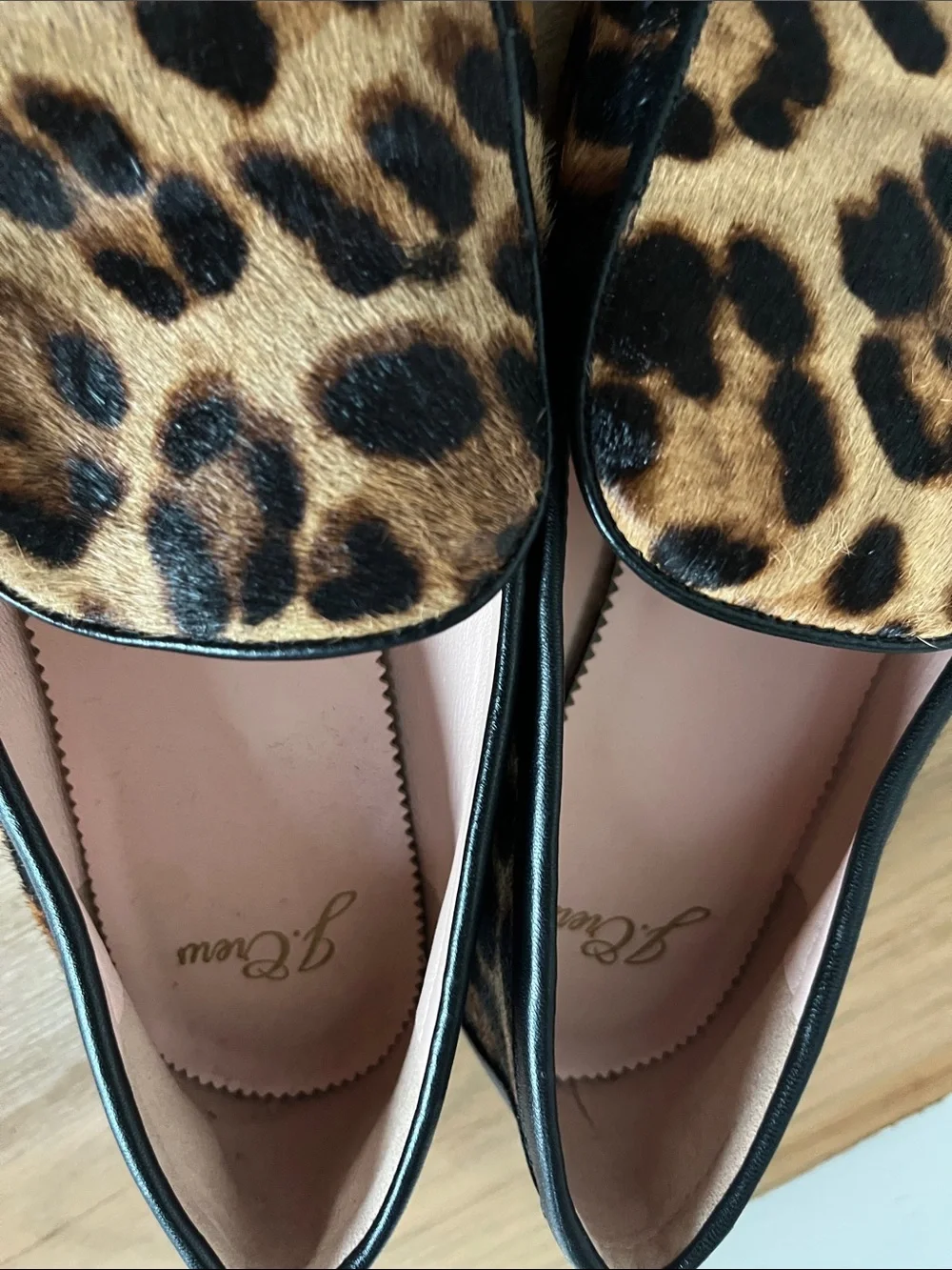 J. Crew Leopard Print Loafers in Brown and Black